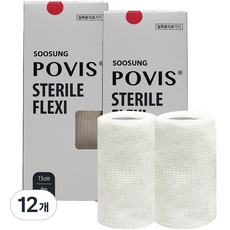 POVIS 수성 스테럴 플렉스 압박용 밴드 15cm x 4m SSF-K4, 1개입, 12개