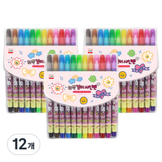 YOUNG ART 12色彩色簽字筆 女孩用, 混合顏色, 144個