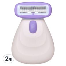 마켓링 여성용 휴대 제모기 라이트 핑크, 2개, 1개입