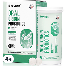 엔젯오리진 오랄 프로바이오틱스 21g, 30정, 4개