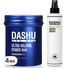다슈 포맨 프리미엄 울트라 홀딩 파워 헤어 왁스 100ml + 다슈 포맨 프리미엄 메가 홀드 슈퍼 스프레이 250ml, 4개
