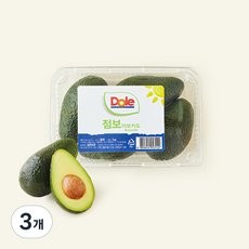 Dole 칠레산 점보 아보카도, 1kg, 3개