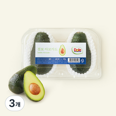 Dole 칠레산 점보 아보카도, 500g(2입), 3개