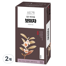 SSANGGYE 醇厚柔順的普洱茶, 2個, 100入