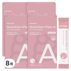 펫누리 강아지 뉴트리션 플랜 A 15p, 8개, 스트레스완화/안정/집중력관리, 180g