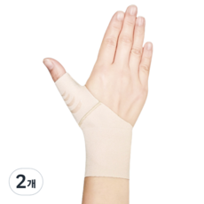 Luvish 纖薄拇指保護帶 右手, 2個, 皮膚