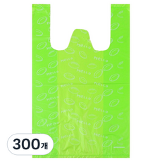 Inp 雙提把塑膠袋 綠色 橄欖球 大 31 x 55 x 17 cm, 300個