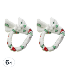 蠟筆小新 圖形圖案 洗臉髮帶, 6個, 白色