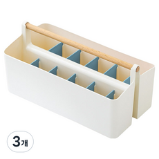 하이어데코 다용도 데스크 오거나이저 대형, 스카이, 3개