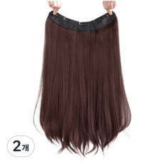 Nalli Sisters 局部假髮 半頂假髮 接髮片 65cm, 2個, 深棕色