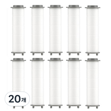 Cottonheim 3WAY 一鍵式開/關蓮蓬頭過濾器, 20個, 無香