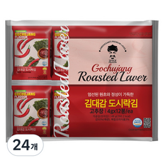 KIMDAEGAM 辣椒醬便當海苔, 4g, 24個