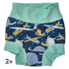 Splash About Happy Nappy Duo 銀離子3D雙層游泳尿布褲 男女通用, 超大型(2XL), 2件