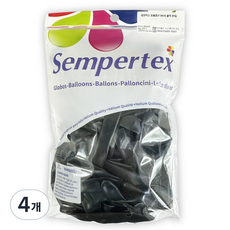 셈퍼텍스 요술풍선 360S 30p, 블랙, 4개