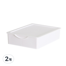 리빙해피 키친아트 속옷 정리함 1slot, 화이트, 2개