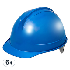 DONGMYUNG 頭盔式安全帽 DMS-1001F, 6個, 藍色