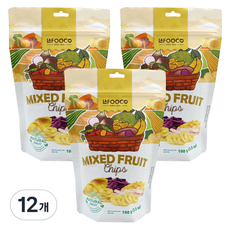 LAFOOCO 綜合水果脆片, 12個, 100g
