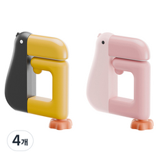 Winprice 德酷客 書桌包包掛鉤, 黑色, 粉紅色, 4個