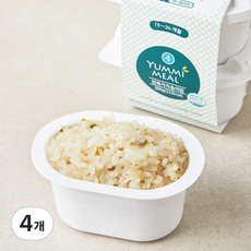 얌이밀 유아용 15개월 이유식 전복가지송이밥, 200g, 4개