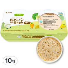 팜투베이비 레디 실온이유식 후기, 소고기황금팽이버섯죽, 110g, 10개