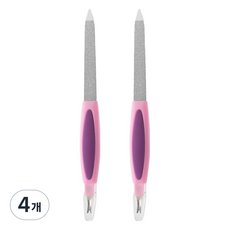 난리시스터즈 스테인리스 손톱 정리 네일 파일 16.5cm, 4개, TYPE 16