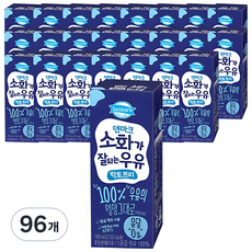 덴마크 소화가 잘되는 우유 락토프리, 190ml, 96개