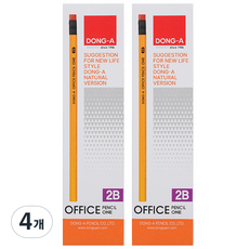 DONG-A 辦公室鉛筆 1支 2B, 48個, 黃色