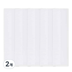 다윗트 DIY 만능 서랍 파티션 6번 38 x 11 cm 5p, 화이트, 2개