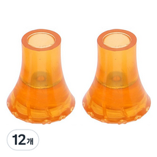 Day Use 安全防滑拐杖橡膠頭 黃色, 12個