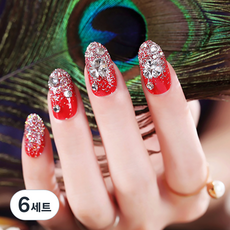 DM Corporation Allup View 公主指甲貼 24件, AL40, 6組