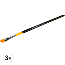 리라 수채화붓 옐로블랙, 3개, 8호