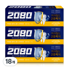 2080 파워쉴드 플러스 골드스피아민트 치약, 18개, 140g