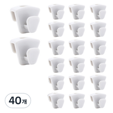 Casalife 衣架連接掛鉤, 40個, 白色