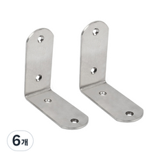 선반나라 스텐둥근꺽쇠 대 85 x 85 mm, 6개