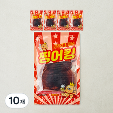 해맑은푸드 찡어킹 오징어 몸통구이, 10개, 50g(미니)