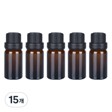 精油擴香滴管空瓶 10ml, 15個, 棕色