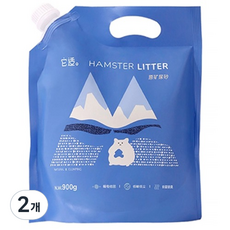 타핏 햄스터 화장실 광석 모래, 2개, 900g