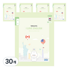 펜피아 1000 초등 1 6영어 제본노트, B옐로우그린(토끼), 30개