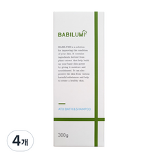 BABILUMI Ato 沐浴洗髮露, 4個, 300g