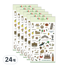 Petit 設計貼紙So Good旅行系列貼紙, 意大利(PD845), 24個