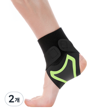 힘룸 舒適護踝 右腳 黑色螢光, 2個