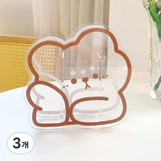 캐릭터 소품 보관함 C 대형, 3개, 투명