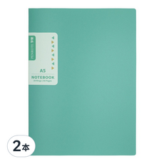 PENROTE 筆樂 柔色活頁筆記本 20孔 E0437 A5, 藍色, 2本