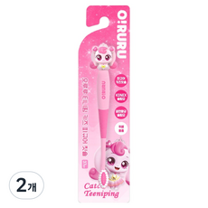 오루루 캐치티니핑 피규어 칫솔, 하츄핑 핑크, 2개, 1개입
