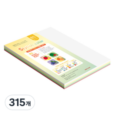 종이문화 스타일리쉬 얇은 혼합색지 04 SS Winter 80g, 315개, B5