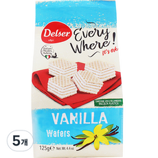 香草威化餅, 5包, 125g