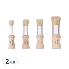 Art Secret 藝術家的秘密 豬鬃毛模板刷 4件組 2815 S, 2套, 13.5mm, 15mm, 20mm, 25mm