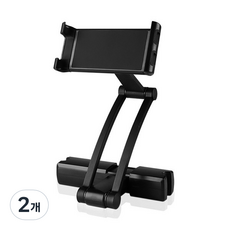 摩爾車載平板頭枕支架GXV4, 黑色, 2個