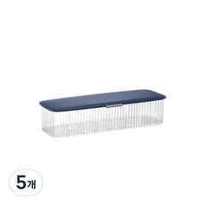 아리코 깔끔공간 다용도 케이블 정리함, 네이비, 5개