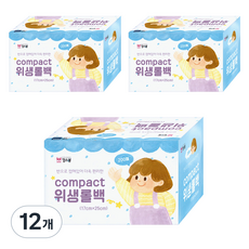 킹스봉 compact 위생롤백 소 17 x 25 cm, 소(S), 200개입, 12개